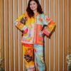 Bold Multicolor Printed Co-Ord Set for Women