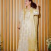 Golden Pearl Embroidered 3-Piece Suit Dua Fashion Corner