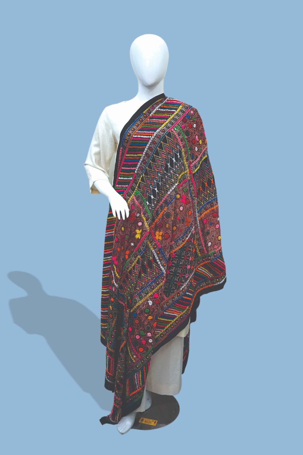 Multicolor Heritage Embroidered Shawl