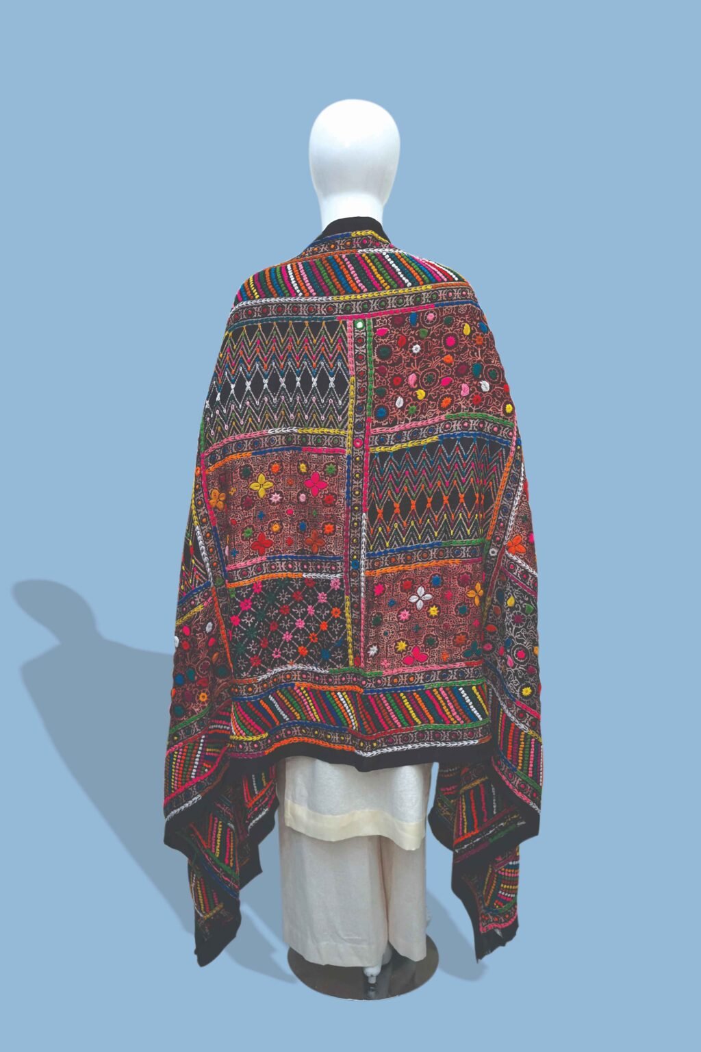 Multicolor Heritage Embroidered Shawl