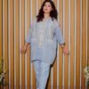 Pastel Blue Embroidered 2-Piece Set – Casual Chic DFC pakistan