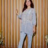 Pastel Blue Embroidered 2-Piece Set – Casual Chic DFC pakistan