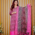 Royal Pink Embroidered Lawn Suit – 3 Piece Dua Fashion Corner