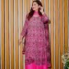 Royal Pink Embroidered Lawn Suit – 3 Piece Dua Fashion Corner