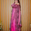 Royal Pink Embroidered Lawn Suit – 3 Piece Dua Fashion Corner