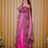 Royal Pink Embroidered Lawn Suit – 3 Piece Dua Fashion Corner