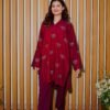 Ruby Essence – 2-Piece Embroidered Kurta