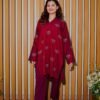 Ruby Essence – 2-Piece Embroidered Kurta