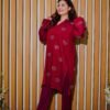 Ruby Essence – 2-Piece Embroidered Kurta