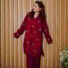 Ruby Essence – 2-Piece Embroidered Kurta