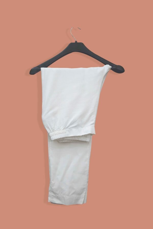Sada-e-Saheli – Everyday White Cotton Trouser