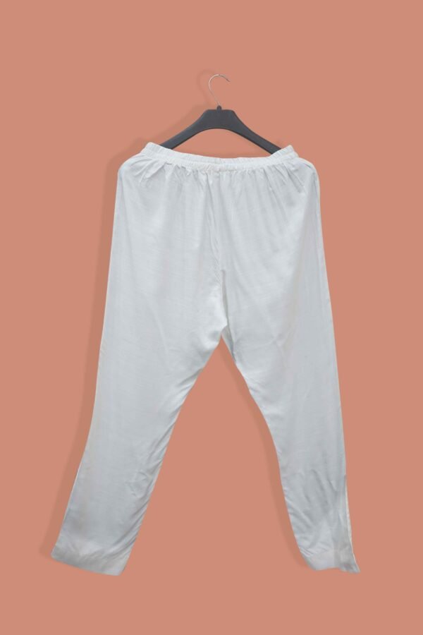 Sada-e-Saheli – Everyday White Cotton Trouser