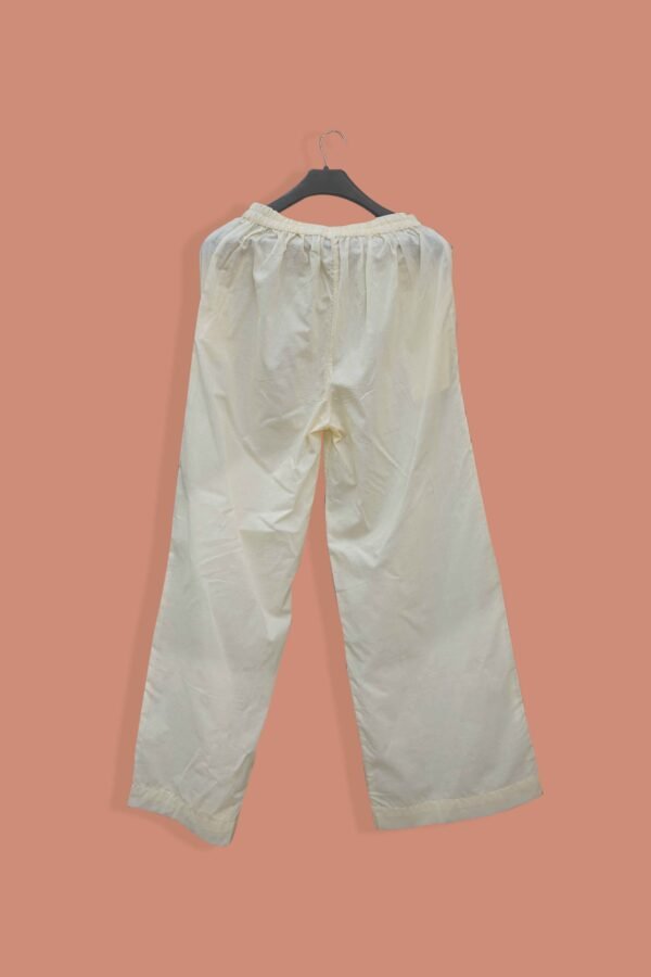 Sahar Beige Pocket Style Cotton Trouser