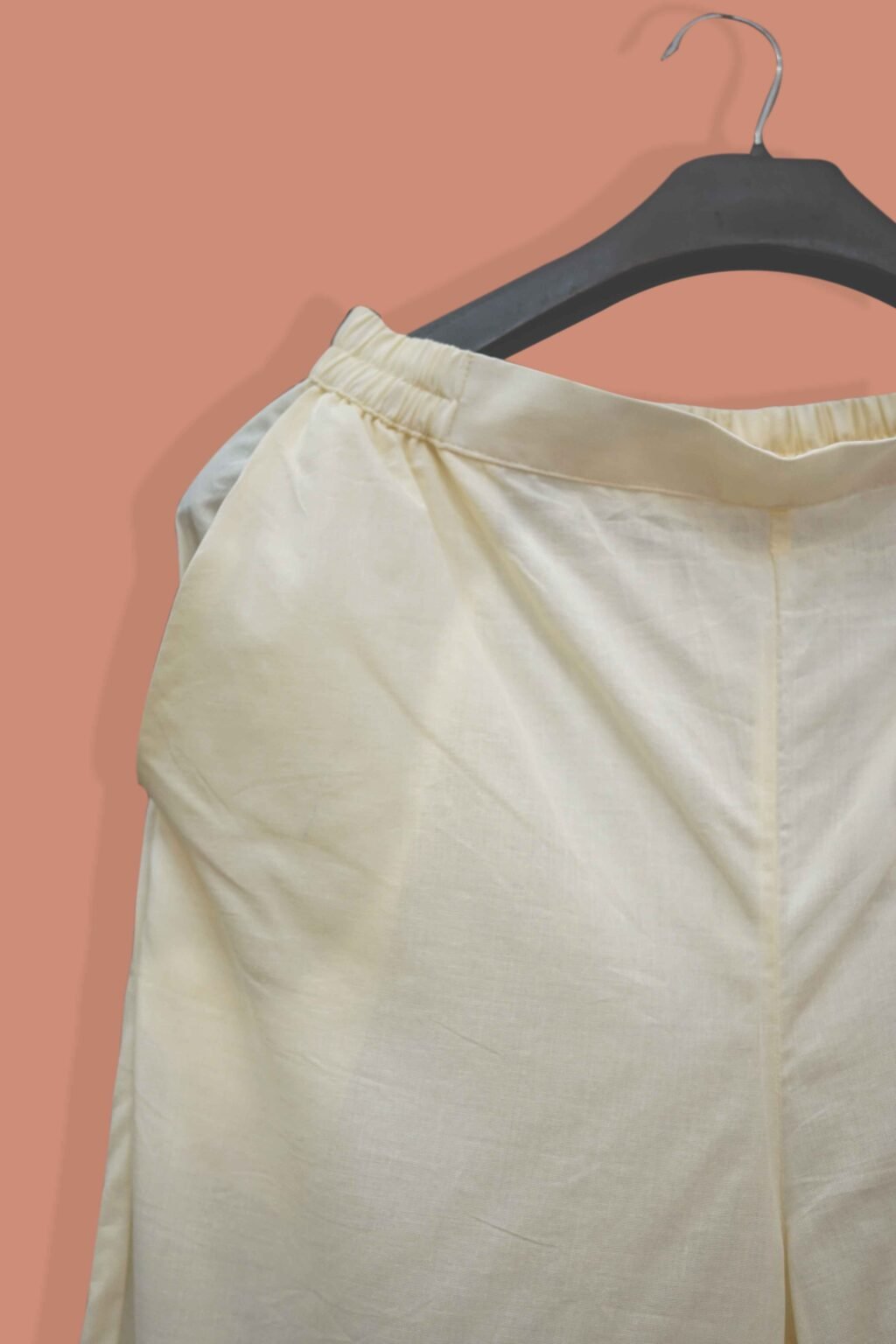Sahar Beige Pocket Style Cotton Trouser