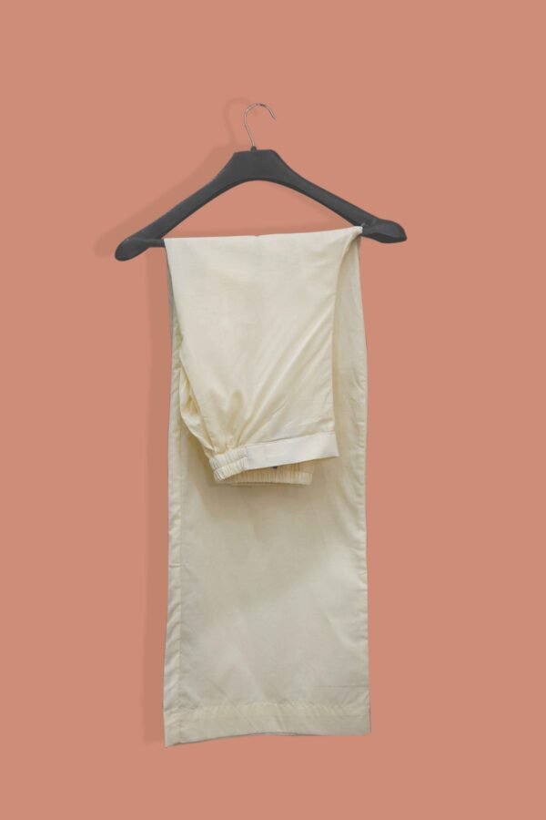 Sahar Beige Pocket Style Cotton Trouser
