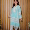 Sky Serenity – 2-Piece Embroidered Lace