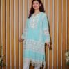 Sky Serenity – 2-Piece Embroidered Lace