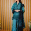 Teal and Black Ethnic Wear with Intricate Lace Detailing