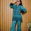 Teal and Black Ethnic Wear with Intricate Lace Detailing