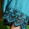 Teal and Black Ethnic Wear with Intricate Lace Detailing