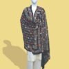 Traditional Mirror Work Shawl – Black Elegance