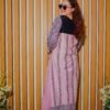 Trendy Pink & Navy Printed Lawn Suit with Stylish Geometric Dupatta