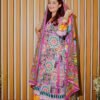 Vibrant Multicolor Ethnic Outfit with Artistic Prints