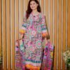 Vibrant Multicolor Ethnic Outfit with Artistic Prints