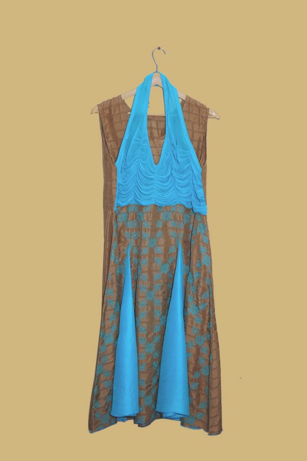 Aqua Bloom Contrast Panel