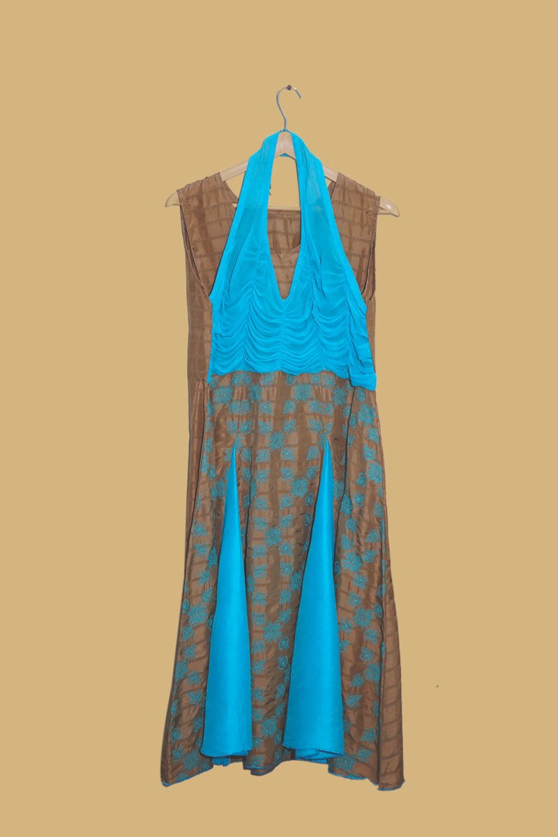 Aqua Bloom Contrast Panel