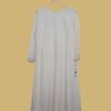Beige A-Line Kurti with 3D Floral Embellishment