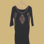 Black Embroidered Formal Kurti