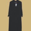 Black Sleeveless Embroidered Long Kurti