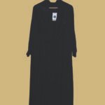 Black Sleeveless Embroidered Long Kurti