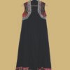 Black Sleeveless Embroidered Long Kurti