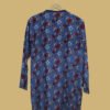 Blue Floral Printed Kurti with Full Sleeves – Everyday Elegance