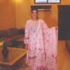 Blush Pink Floral Embroidered Lawn Suit