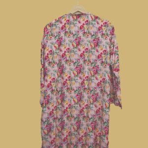 Blush Pink Floral Kurti – Soft Lawn Daily Wear