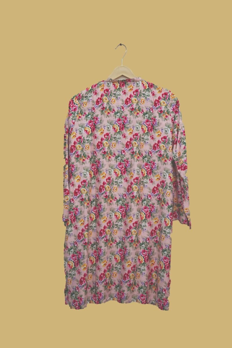 Blush Pink Floral Kurti – Soft Lawn Daily Wear