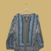 Boho Style Printed Blue Cotton Kurti
