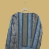 Boho Style Printed Blue Cotton Kurti