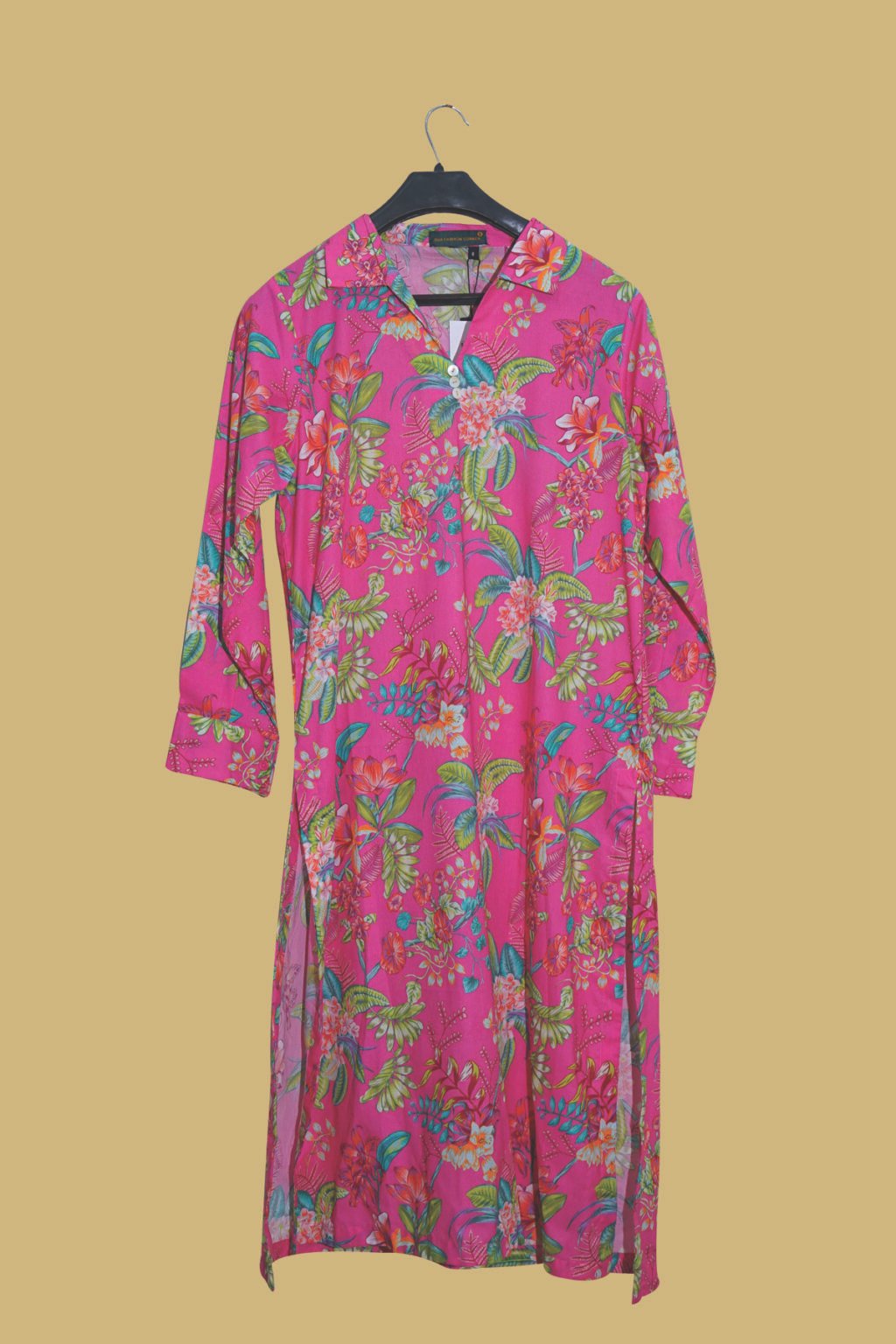 Bright Pink Floral Kurti