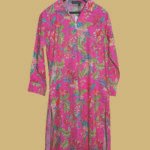 Bright Pink Floral Kurti
