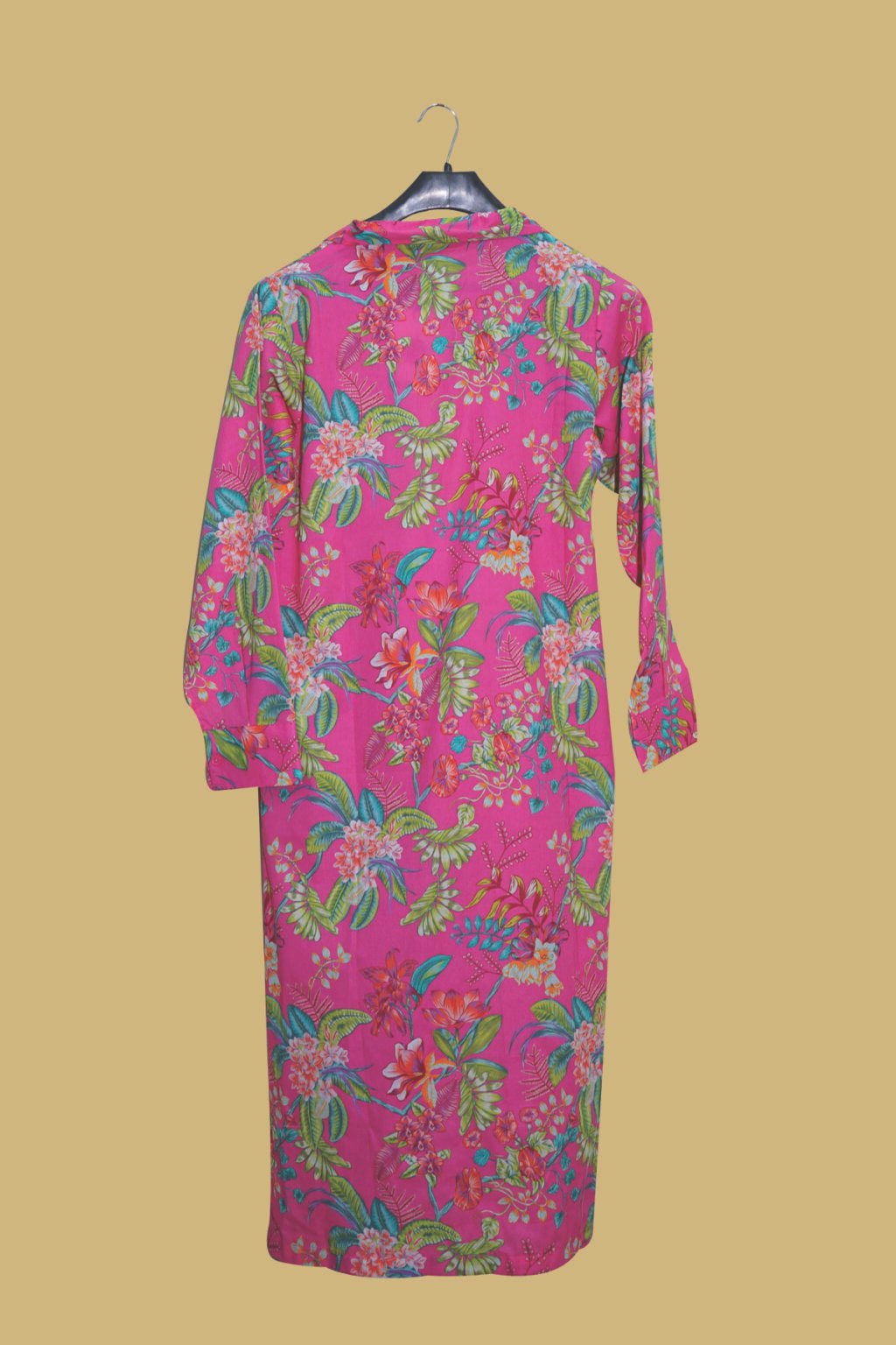 Bright Pink Floral Kurti