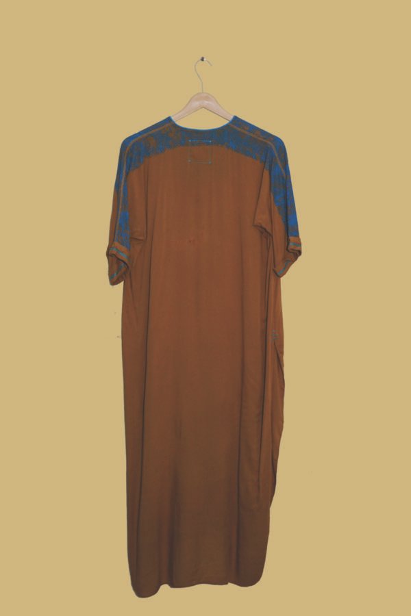 Caramel Calm Button-Down Kaftan