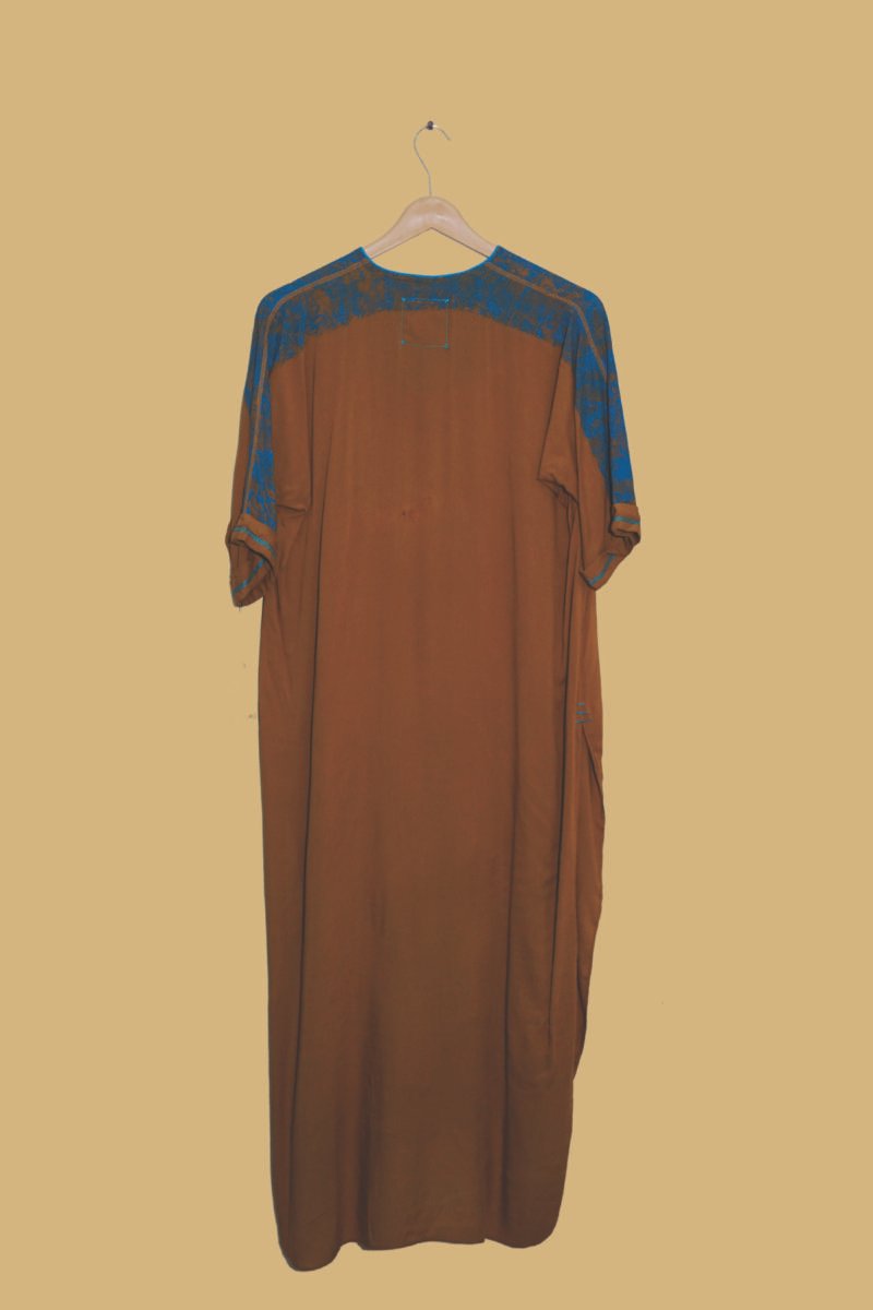 Caramel Calm Button-Down Kaftan