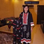 Classic Black Floral Embroidered Lawn Suit