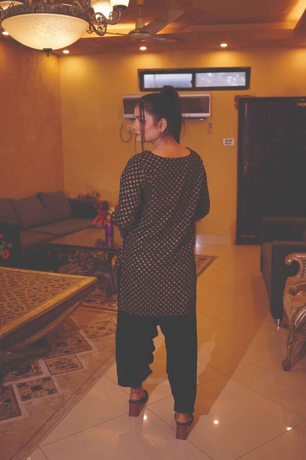 Classic Black Printed Ensemble