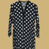 Classic Black & White Polka Dot Kurti