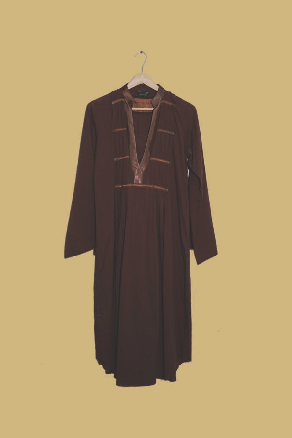 Cocoa Luxe Brown Long Kurti